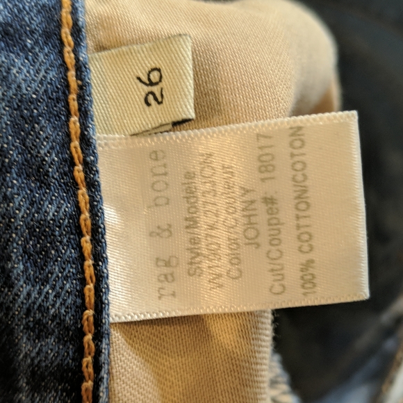 RAG & BONE W1907K273JON cut off  distressed jean shorts in Johny sz 26 - Picture 13 of 16